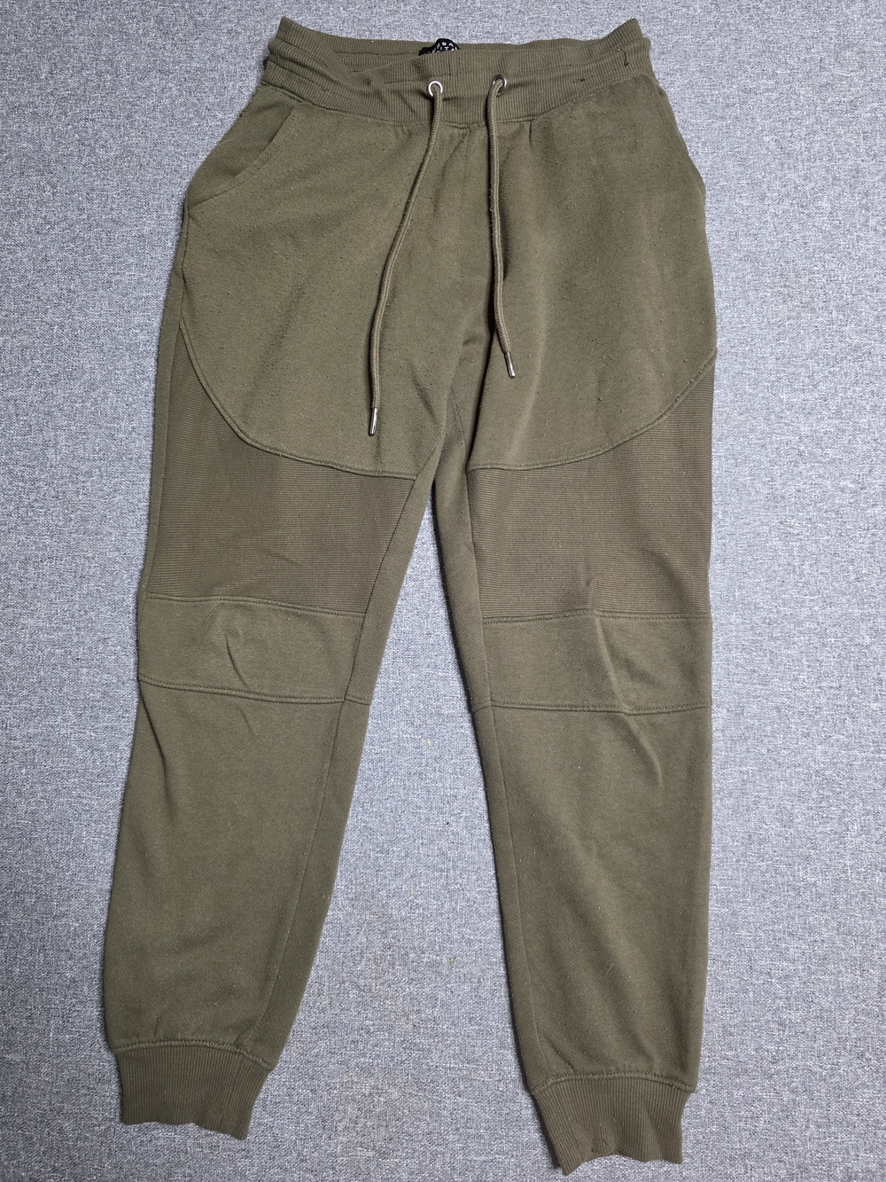Urban Heritage Mens Olive Green Biker Jogger Sweatpants Size Small S - Picture 2 of 4